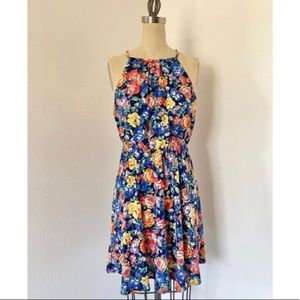 SKIES ARE BLUE Floral Halter Dress